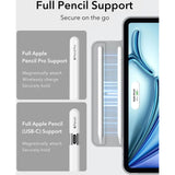 ESR iPad Air 11" (2025 / 2024) / Air 10.9" (2022 / 2020) / Pro 11" (2018) Rebound Magnetic Flip Case - Grey