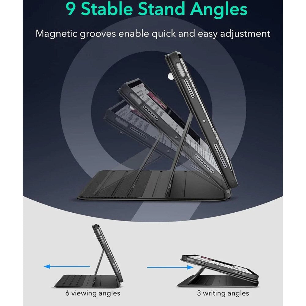 ESR iPad Air 11" (2025 / 2024) / Air 10.9" (2022 / 2020) Shift Flip Case with Removable Back Case - Black