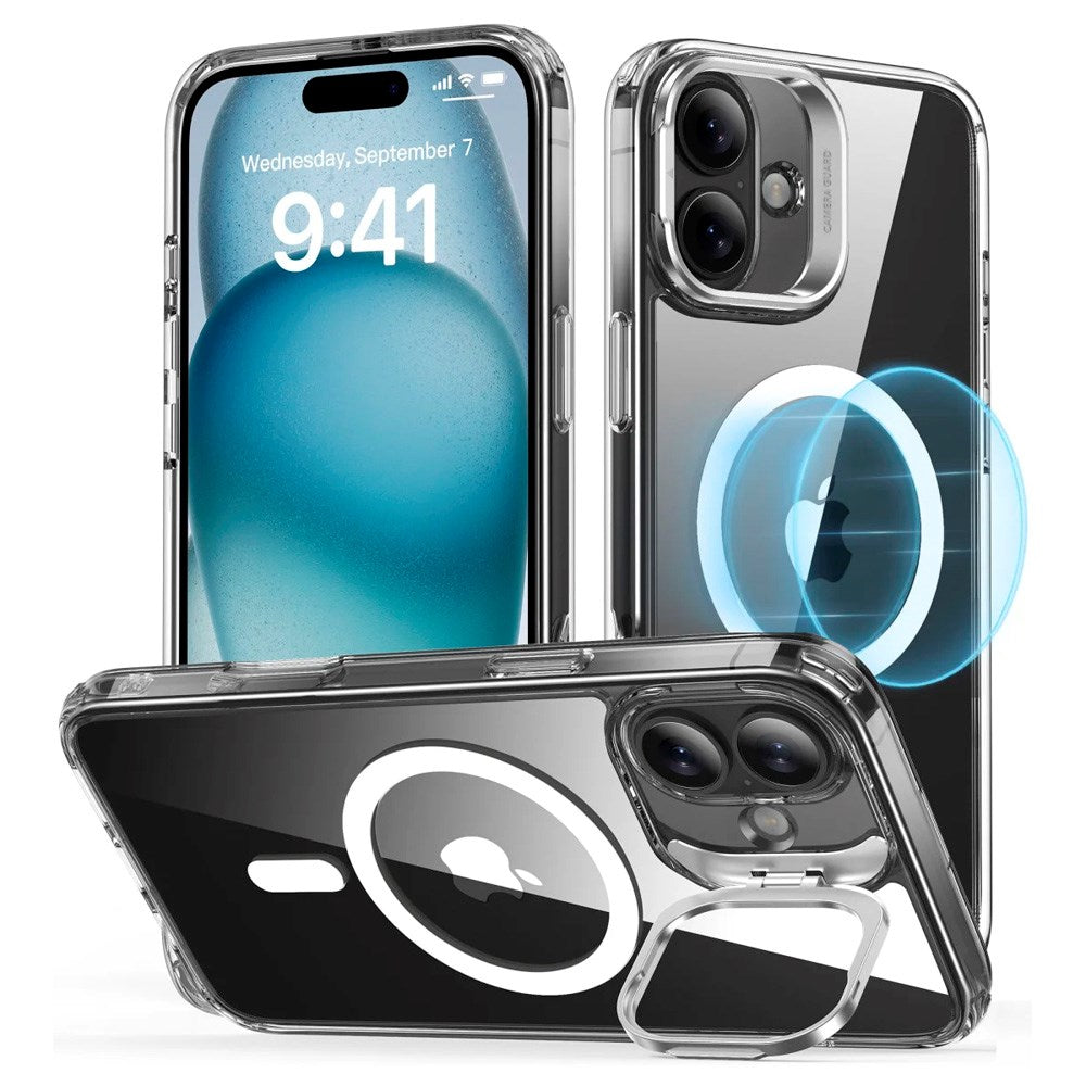 ESR iPhone 16 Classic Hybrid Case with Kickstand - MagSafe Compatible - Transparent