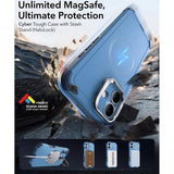 ESR iPhone 16 Cyber Armor Case with Kickstand - MagSafe Compatible - Blue