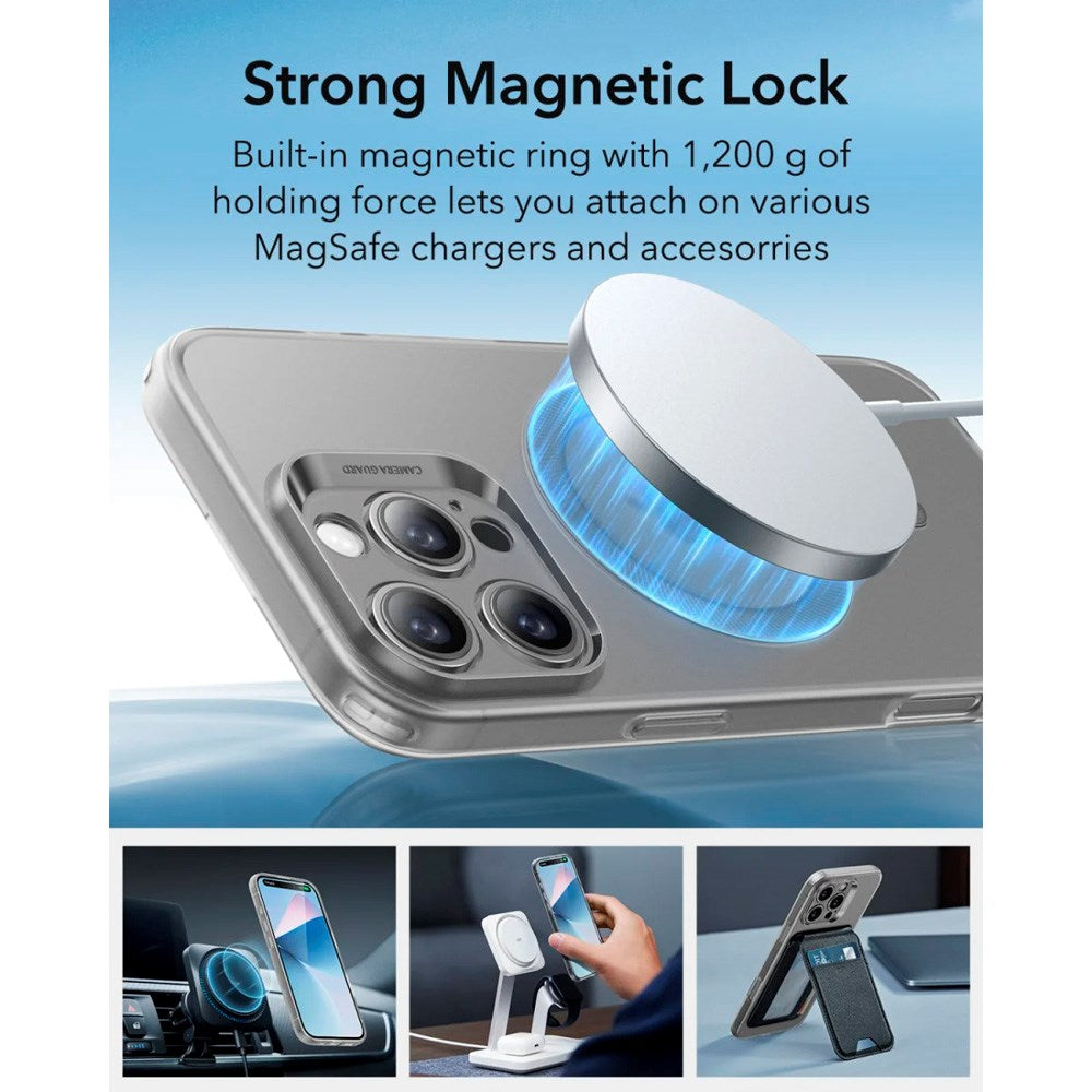 ESR iPhone 16 Pro Zero Clear Flexible Plastic Case - MagSafe Compatible - Matte Grey