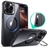 ESR iPhone 16 Pro Max Classic Hybrid Case with Kickstand - MagSafe Compatible - Transparent / Black