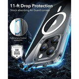 ESR iPhone 16 Pro Max Classic Hybrid Case with Camera Control Button - MagSafe Compatible - Transparent