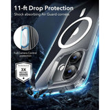 ESR iPhone 16 Plus Classic Hybrid Case with Camera Control Button - MagSafe Compatible - Transparent
