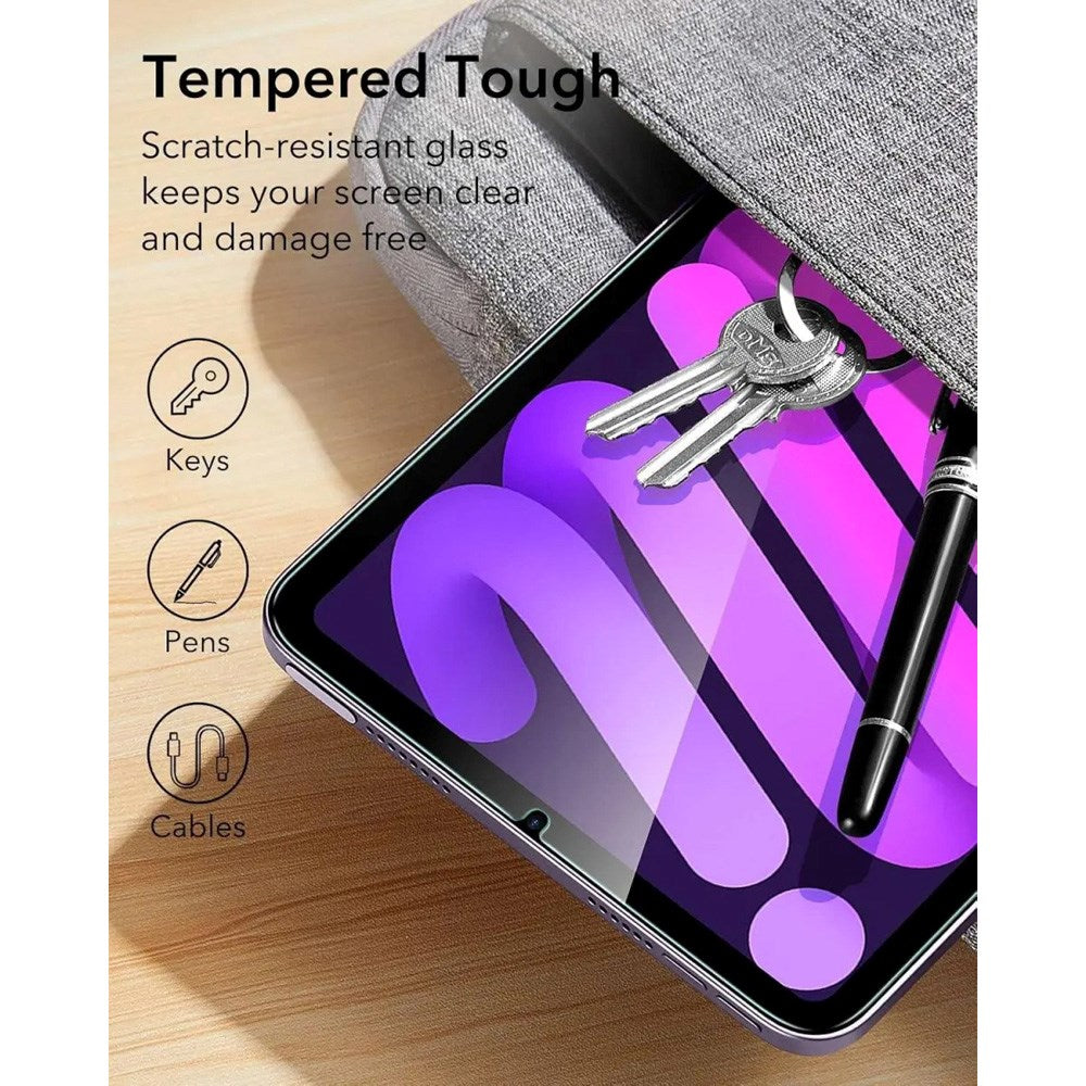 iPad Mini (2024/2021) ESR Tempered Screen Protector with Installation Frame - 2 pcs. - Transparent