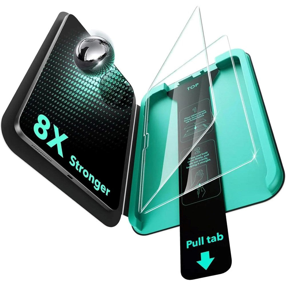 iPad 11" (2025) / 10.9" (2024/2022) ESR Tempered Screen Protector with Mounting Box - 2 pcs. - Transparent