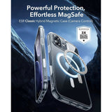 ESR iPhone 17 Classic Hybrid Case with Camera Control Button - MagSafe Compatible - Transparent