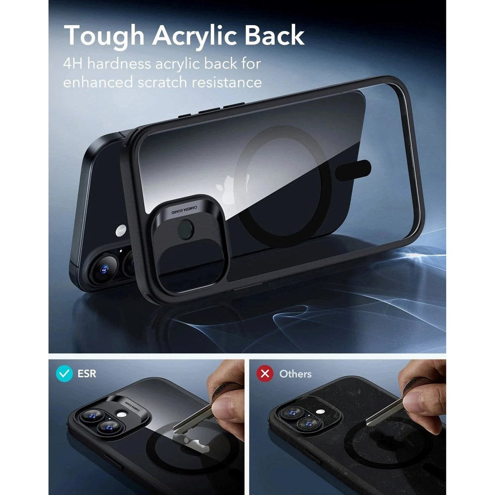 ESR iPhone 17 Classic Hybrid Case with Camera Control Button - MagSafe Compatible - Transparent / Black
