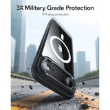 ESR iPhone Air Classic Hybrid Stash Case with Kickstand - MagSafe Compatible - Transparent / Black
