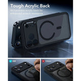 ESR iPhone 17 Pro Max Classic Hybrid Case with Camera Control Button - MagSafe Compatible - Matte Black