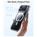 ESR iPhone 17 Pro Max Classic Hybrid Stash Case with Kickstand - MagSafe Compatible - Transparent