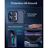 ESR iPhone 17 Classic Hybrid Case with Camera Control Button - MagSafe Compatible - Matte Blue