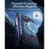 ESR iPhone 17 Pro Max Classic Hybrid Case with Camera Control Button - MagSafe Compatible - Matte Blue