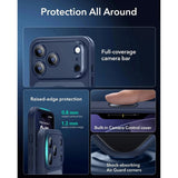 ESR iPhone 17 Pro Max Classic Hybrid Case with Camera Control Button - MagSafe Compatible - Matte Blue