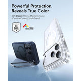 ESR iPhone 17 Pro Classic Hybrid Stash Case with Kickstand - MagSafe Compatible - Matte Blue