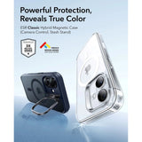 ESR iPhone 17 Classic Hybrid Stash Case with Kickstand - MagSafe Compatible - Mat Blue