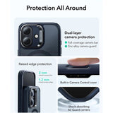 ESR iPhone 17 Classic Hybrid Stash Case with Kickstand - MagSafe Compatible - Mat Blue