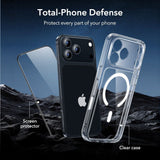iPhone 17 Pro Max ESR Classic Hybrid Set with Back Case & Tempered Glass Screen Protector - MagSafe Compatible - Transparent