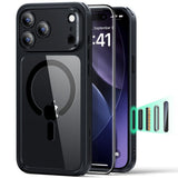 iPhone 17 Pro ESR Classic Hybrid Set with Back Case & Tempered Glass Screen Protector - MagSafe Compatible - Transparent / Black
