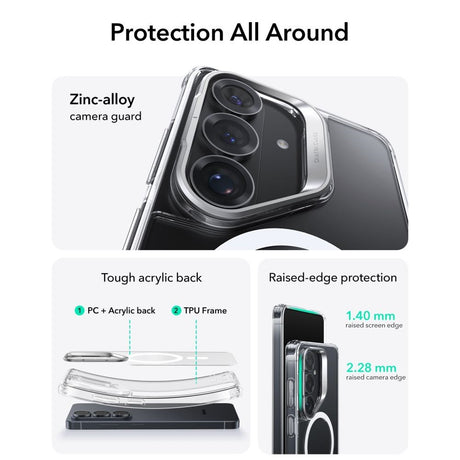 Samsung Galaxy S26 ESR Classic Hybrid Kickstand Case - MagSafe Compatible - Transparent