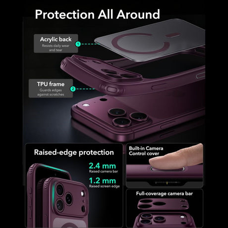 iPhone 18 Pro / 17 Pro ESR Classic Hybrid Case - MagSafe Compatible - Red