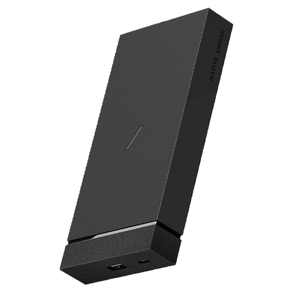 Native Union Jump+ 18W Powerbank 12,000mah w. USB-A, USB-C & Wireless Qi - Black