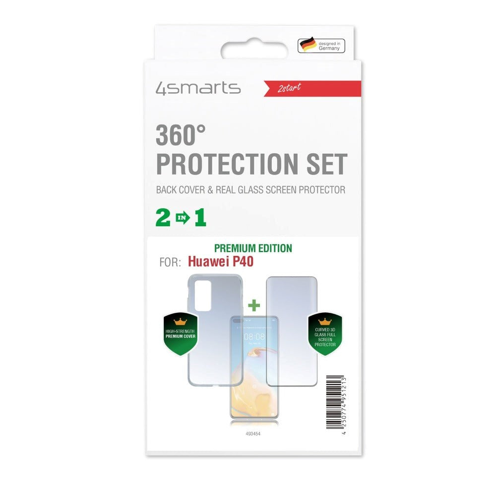 Huawei P40 4smarts 360° Protection Set (Case + Screen Protector)