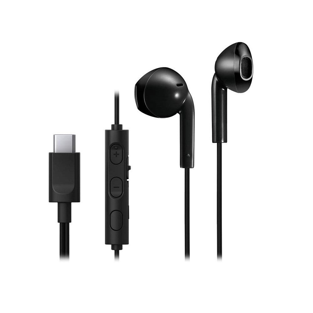 JVC HA-FR17UC In-Ear Headphones with USB-C and Microphone - Black