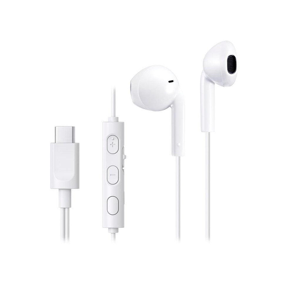 JVC HA-FR17UC In-Ear Headphones with USB-C and Microphone - White