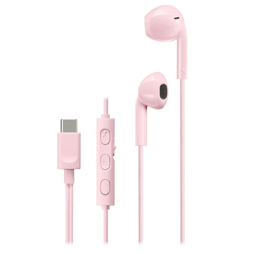 JVC HA-FR17UC In-Ear Headphones with USB-C & Microphone - Pink