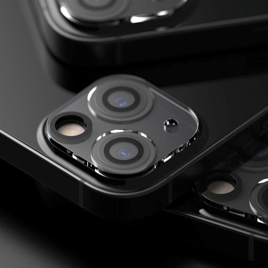 iPhone 13 / 13 Mini Ringke 2-Pack Protective Glass for Camera Lens - Camera Protection - Transparent / Black