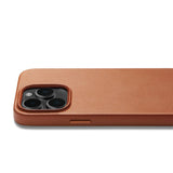 Mujjo iPhone 14 Pro Leather Case - MagSafe Compatible - Brown