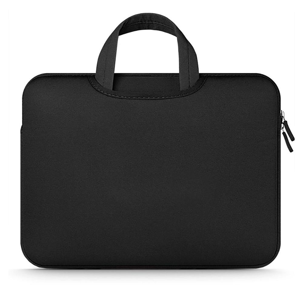 Tech-Protect Neoprene MacBook / Laptop Sleeve 13-14" w. Handle and Extra Compartment (34 x 25 cm) - Black