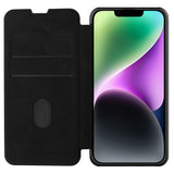 iPhone 14 Plus Nillkin Qin Pro Leather Flip Case - Black