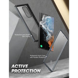 Samsung Galaxy S23 Ultra SUPCASE UB Edge Pro Front & Back Case w. Screen Protector - Black