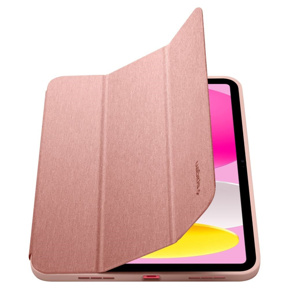 iPad 10.9" (2022) Spigen Urban Fit Fabric Case w. Pen Holder - Rose Gold