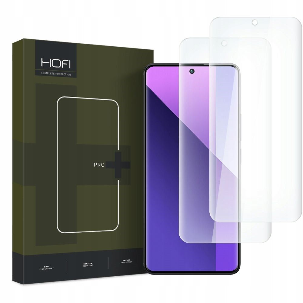 Xiaomi Redmi Note 13 Pro+ (Plus) Hofi UV Glass Pro+ Screen Protector - Case Friendly - 2-Pack - Transparent