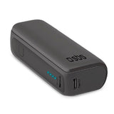 SBS NanoTube Powerbank with USB-A & USB-C 10W - 5.000 mAh - Black