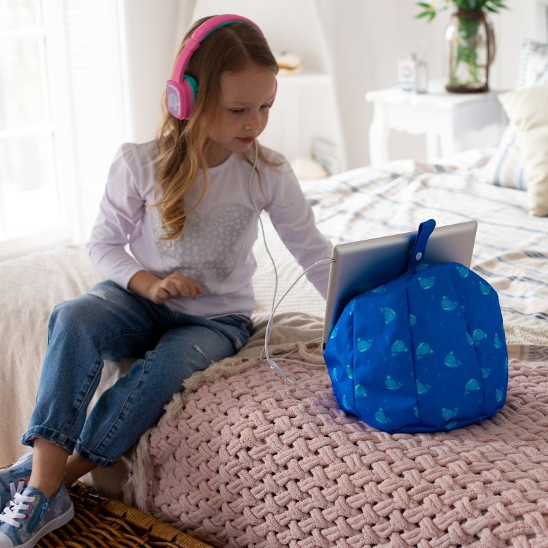 Planet Buddies Mobile / Tablet Bean Bag Chair - Blue / Whale