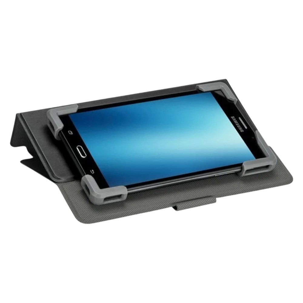 Universal Leather Flip Case 7-8.5" Targus SafeFit w. Standing Function - Black
