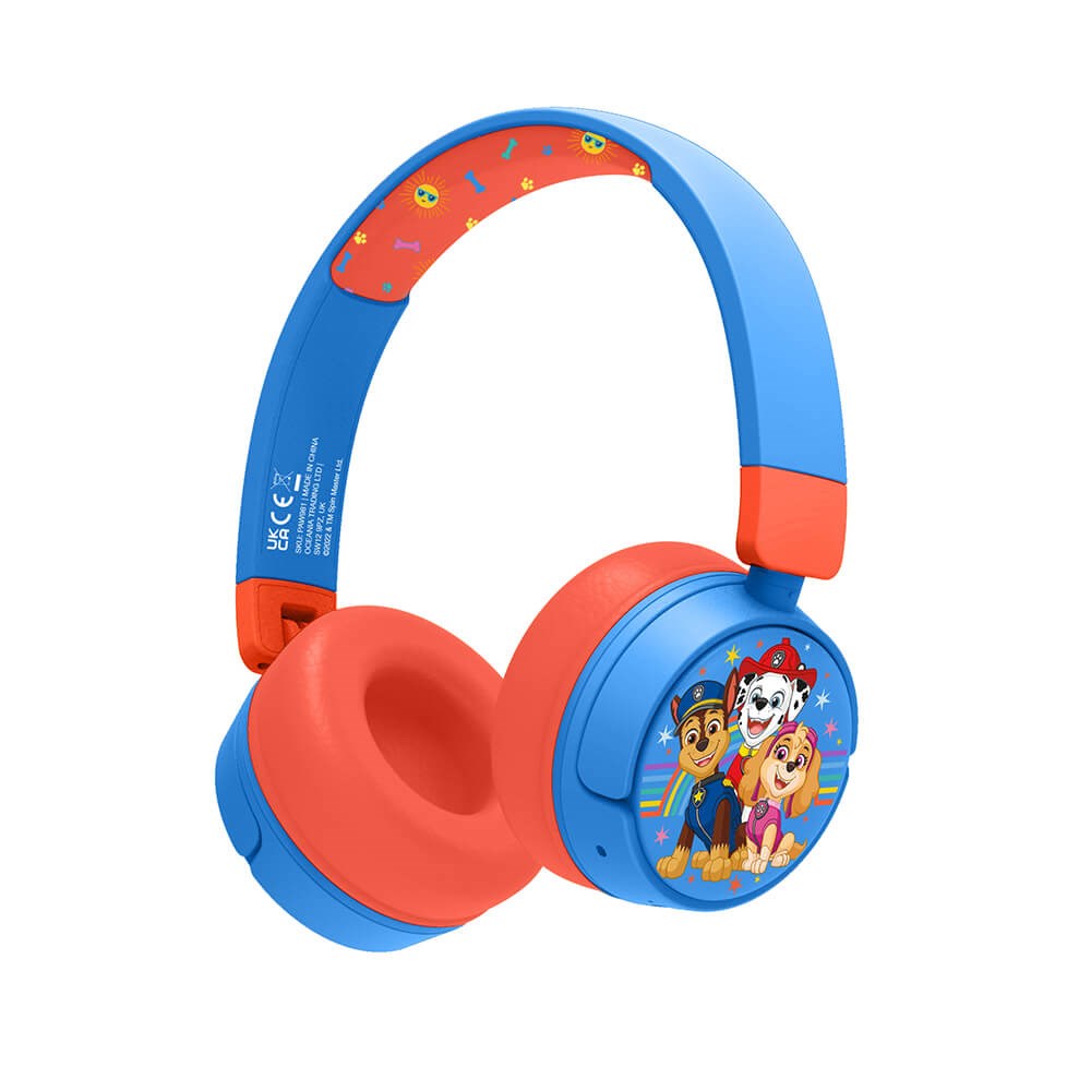 Wireless Children's On-Ear Headset Max. 95dB - 3-7 Years - Paw Patrol - Blue / Red