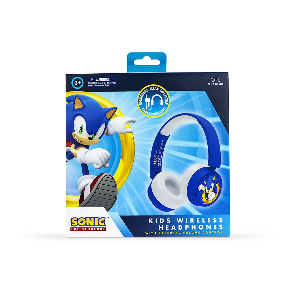 Wireless Children's On-Ear Headset Max. 95dB - 3-7 Years - Sonic - Blue / White