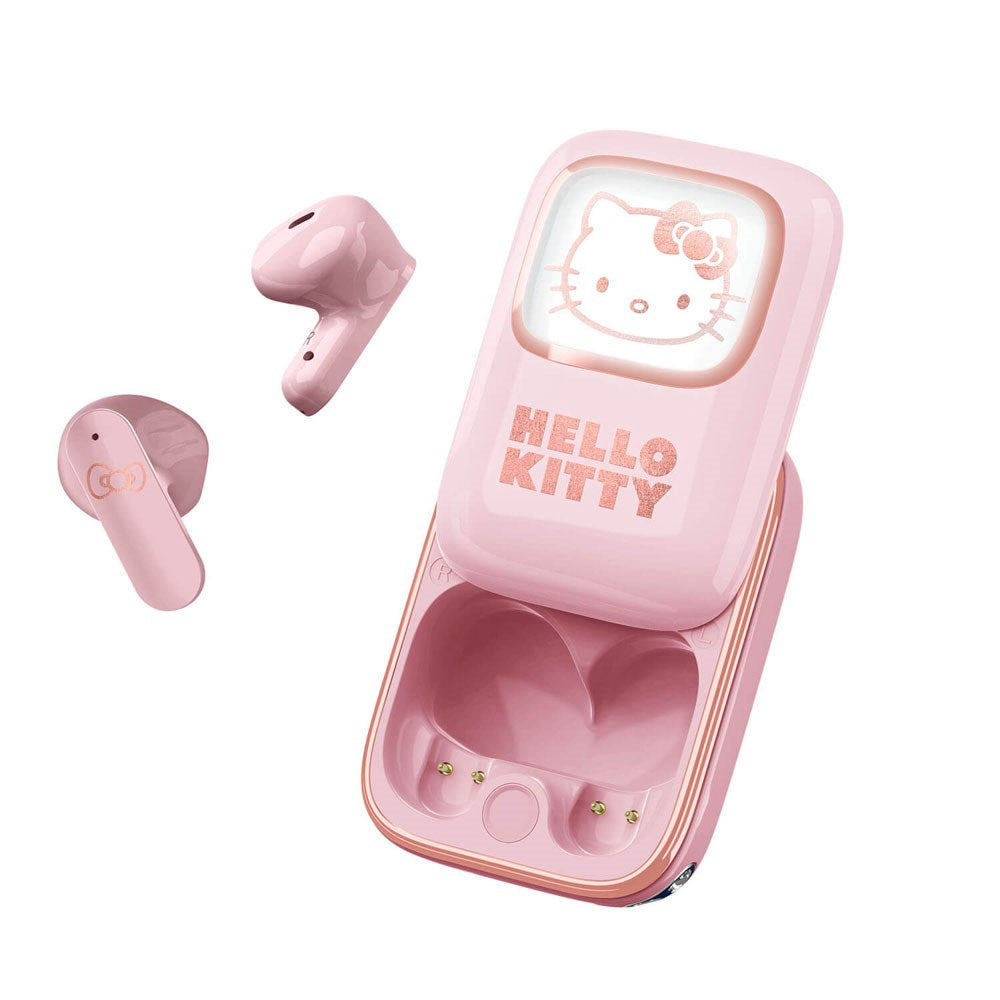 Hello Kitty OTL True Wireless In-Ear Headset with Slide-Up Charging Case - Pink