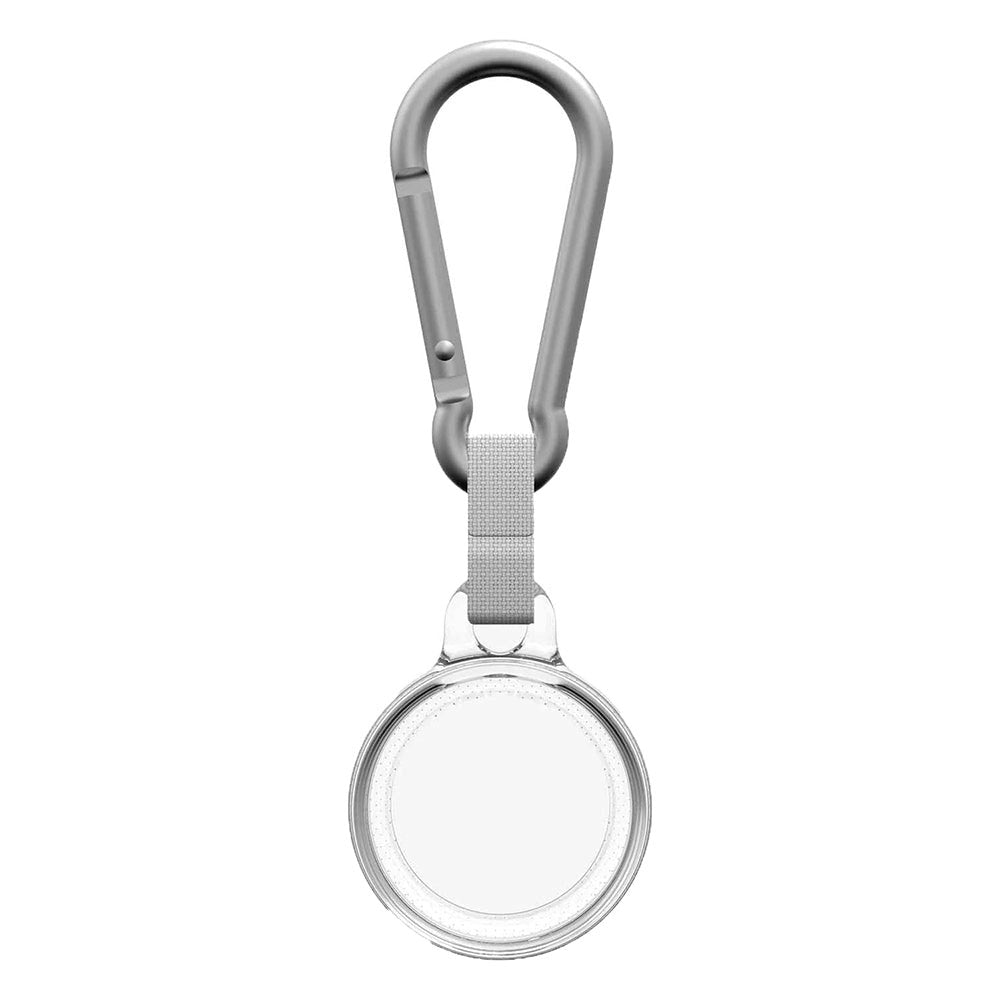 Tech21 EVO Clear AirTag Case w. Carabiner - Transparent