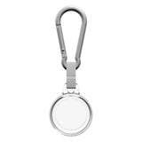 Tech21 EVO Clear AirTag Case w. Carabiner - Transparent