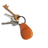 Mujjo Canopy Leather Keychain for AirTag - Tan