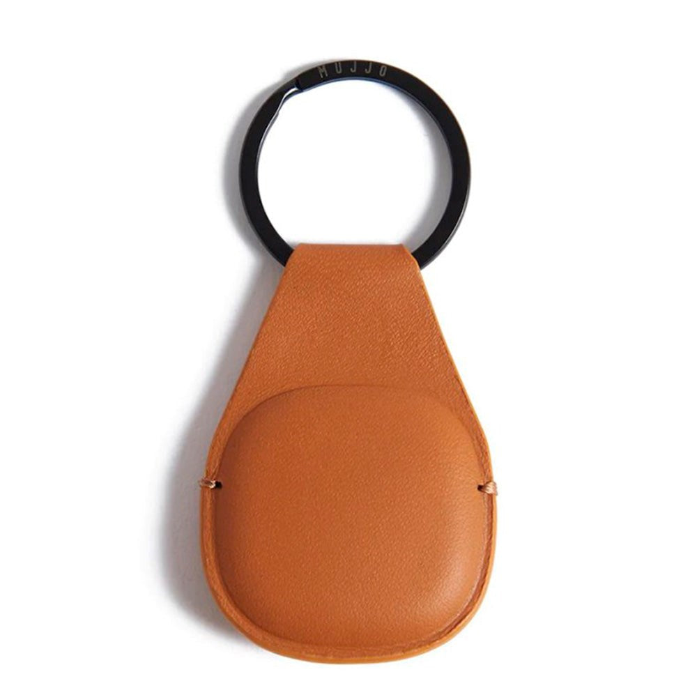 Mujjo Canopy Leather Keychain for AirTag - Tan