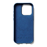 Mujjo iPhone 15 Pro Leather Case - MagSafe Compatible - Blue