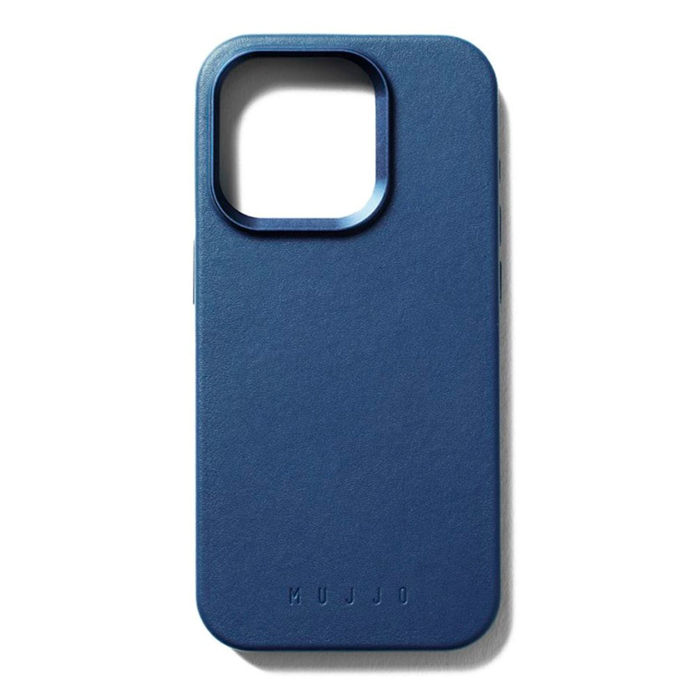 Mujjo iPhone 15 Pro Leather Case - MagSafe Compatible - Blue