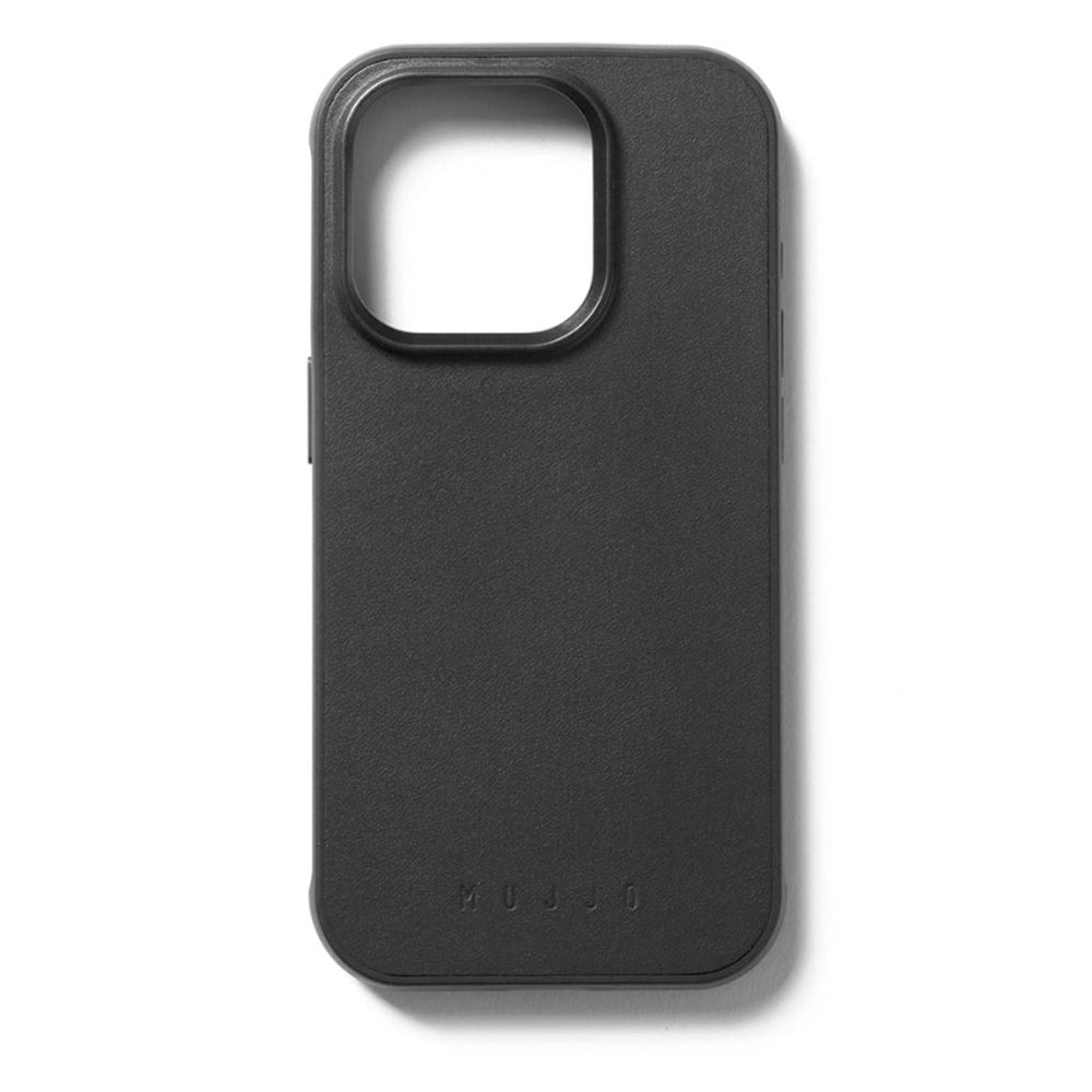 Mujjo iPhone 15 Pro Leather Shield Case - MagSafe Compatible - Black